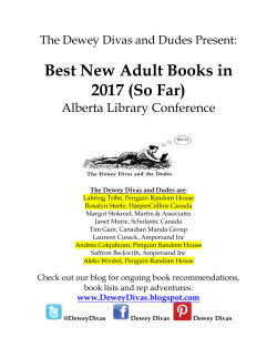the handout. - Alberta Library Conference