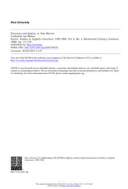 Structure and Quality in Silas Marner