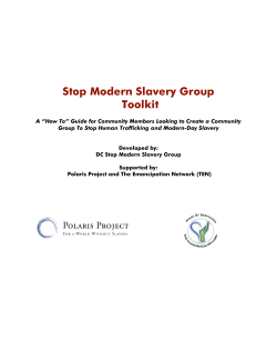 Stop Modern Slavery Group Toolkit