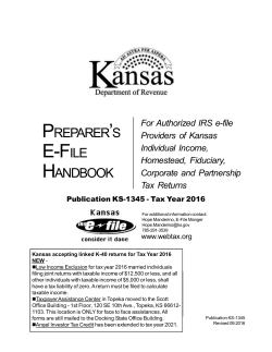 KS-1345 - Kansas Department of Revenue