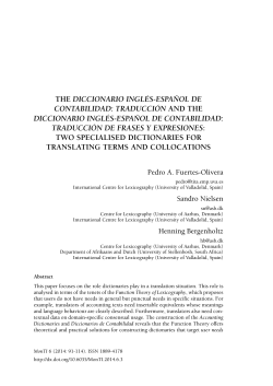 THe DICCIONARIO INGL&Eacute;S-ESPA&Ntilde;OL DE