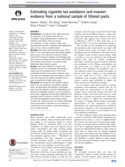 evidence from a national sample of littered packs