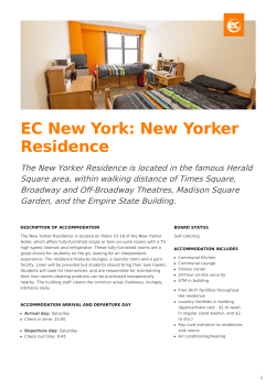 EC New York: New Yorker Residence