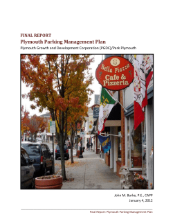 Plymouth Parking Management Plan
