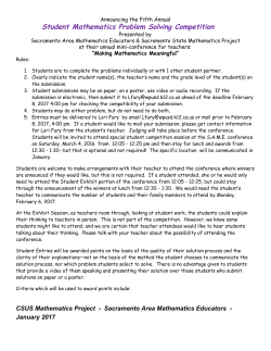 Student Mathematics Problem Solving Competition