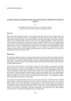 DSTI/STP/TIP(99)2/FINAL 168 B. HIGHLY SKILLED