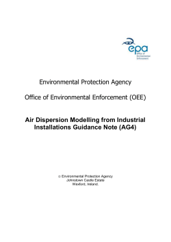 Air Dispersion Modelling from Industrial Installations