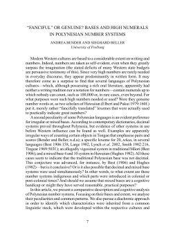 bases and high numerals in polynesian number systems