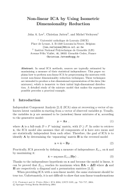 LNCS 3195 - Non-linear ICA by Using Isometric