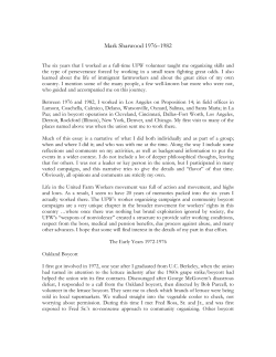 Mark Sharwood 1976 &ndash; 1982