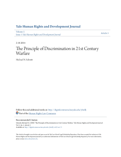 The Principle of Discrimination in 21st Century Warfare