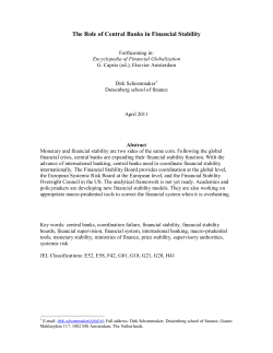 5. Financial stability functions of central banks