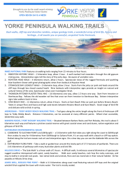 Central and Southern YP Walking Trails 2015