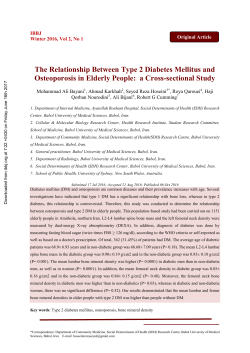 The Relationship Between Type 2 Diabetes Mellitus and