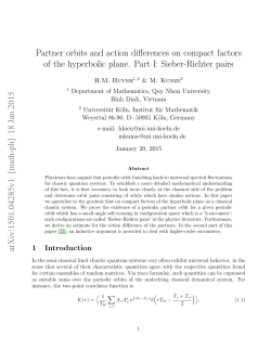Partner orbits and action differences on compact factors of the