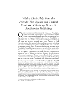 With a Little Help from the Friends: The Quaker and Tactical