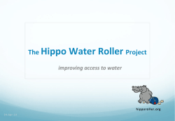 The$Hippo$Water$Roller$Project$