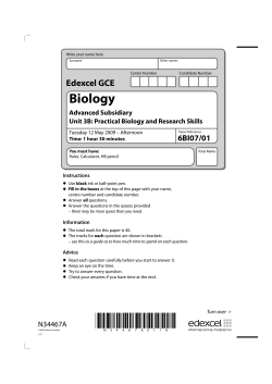 Biology - Edexcel