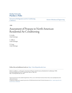 Assessment of Propane in North American - Purdue e-Pubs