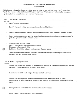 Review Handout This handout includes 2 different, but similar ways