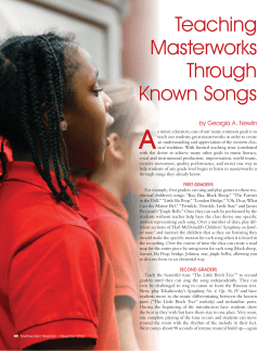 Teaching Masterworks Through Known Songs