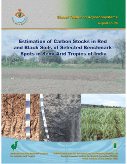 Estimation of Carbon Stocks in Red and Black Soils