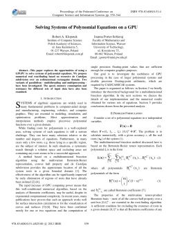 Solving Systems of Polynomial Equations on a GPU