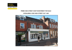 prime high street shop investment for sale godalming, 83/85 high