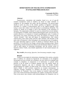 dimensions of figurative expression in english phraseology