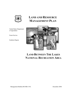 Land Between the Lakes Area Plan