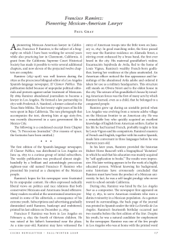 Francisco Ramirez - California Supreme Court Historical Society