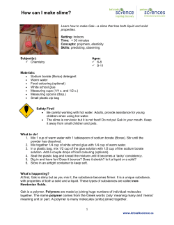 How can I make slime?