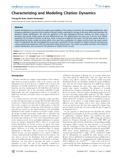 Characterizing and Modeling Citation Dynamics