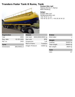 Tranders Foder Tank 8 Rums, Tank