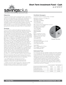 Short Term Investment Fund - Cash Fact Sheet