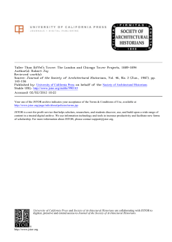 Taller Than Eiffel`s Tower: The London and Chicago Tower Projects