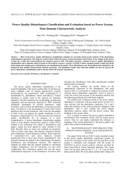 Power Quality Disturbances Classification and Evaluation based on