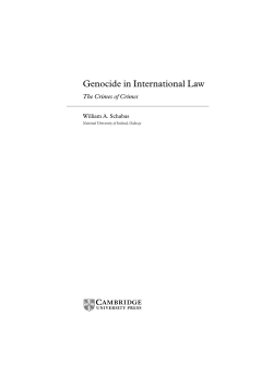 Genocide in International Law