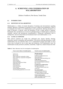 6. screening and confirmation of malabsorption