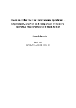 Blood interference in fluorescence spectrum