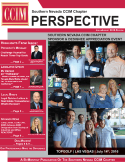 PERSPECTIVE - Southern Nevada CCIM Chapter