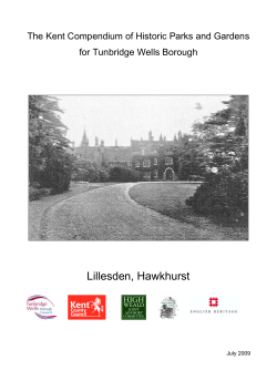 Lillesden - Kent Gardens Trust