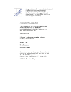 Full Text  - Demographic Research