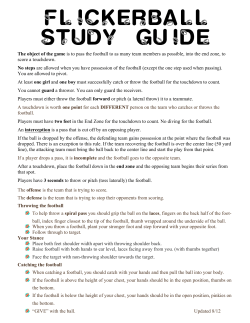 Flickerball Study Guide