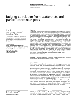 Judging correlation from scatterplots and parallel coordinate plots