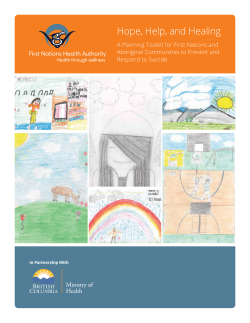 Hope, Help, and Healing - First Nations Health Authority