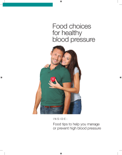 Food choices for healthy blood pressure