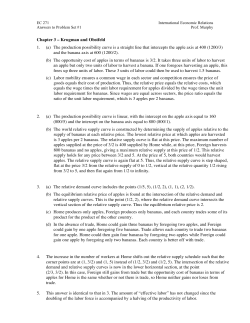 Chapter 3 &ndash; Krugman and Obstfeld 1. (a) The production possibility