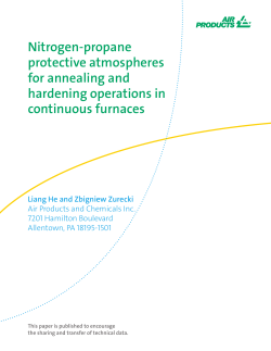 Nitrogen-propane protective atmospheres for annealing and