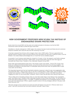 nsw government proposes new scuba tax instead of